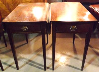 Antique Drop Leaf End Tables